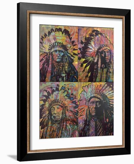 Chiefs Quadrant-Dean Russo-Framed Giclee Print