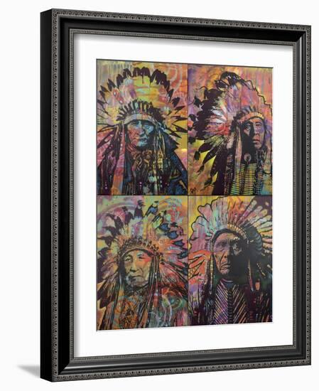 Chiefs Quadrant-Dean Russo-Framed Giclee Print