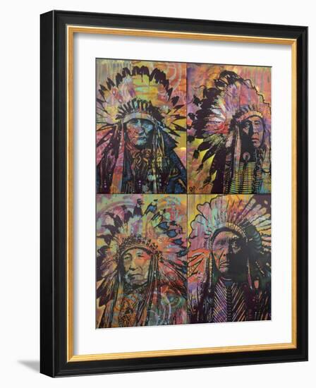 Chiefs Quadrant-Dean Russo-Framed Giclee Print