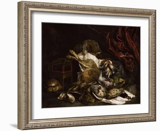 Chien auprès d'un étalage de gibier mort-Jan Fyt-Framed Giclee Print