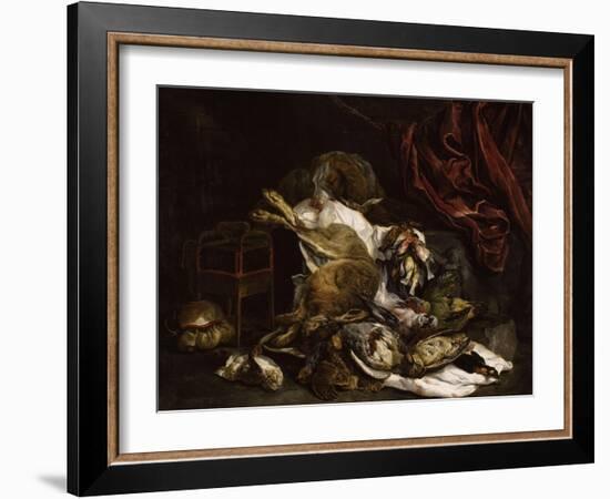 Chien auprès d'un étalage de gibier mort-Jan Fyt-Framed Giclee Print