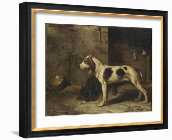 Chien brifauts-Alexandre Gabriel Decamps-Framed Giclee Print