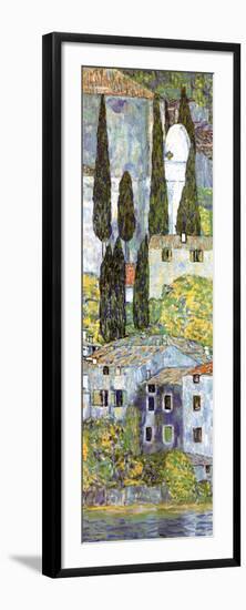 Chiesa a Cassone (detail)-Gustav Klimt-Framed Art Print