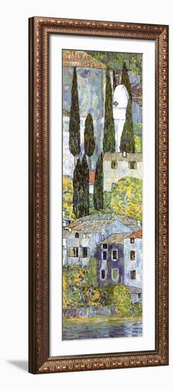 Chiesa a Cassone (detail)-Gustav Klimt-Framed Art Print