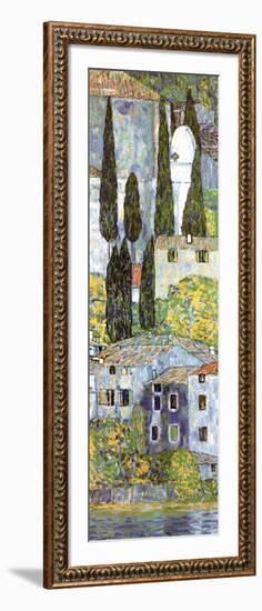 Chiesa a Cassone (detail)-Gustav Klimt-Framed Art Print