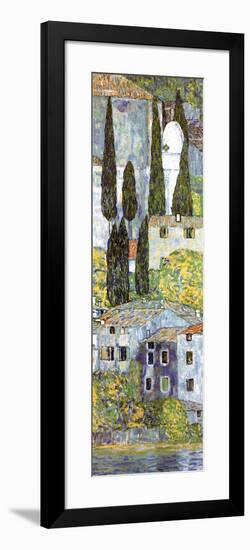 Chiesa a Cassone (detail)-Gustav Klimt-Framed Art Print