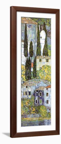 Chiesa a Cassone (detail)-Gustav Klimt-Framed Art Print