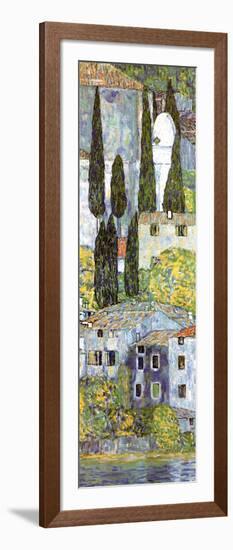 Chiesa a Cassone (detail)-Gustav Klimt-Framed Art Print