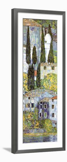 Chiesa a Cassone (detail)-Gustav Klimt-Framed Art Print