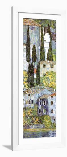 Chiesa a Cassone (detail)-Gustav Klimt-Framed Art Print