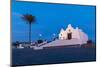 Chiesa del Soccorso at dawn with Full Moon, Forio, Island of Ischia, Campania, Italy, Europe-Neil Farrin-Mounted Photographic Print