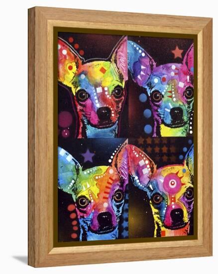 Chihuahua 4x-Dean Russo-Framed Premier Image Canvas