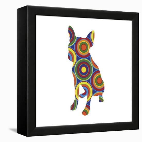 Chihuahua Abstract Circles-Ron Magnes-Framed Premier Image Canvas