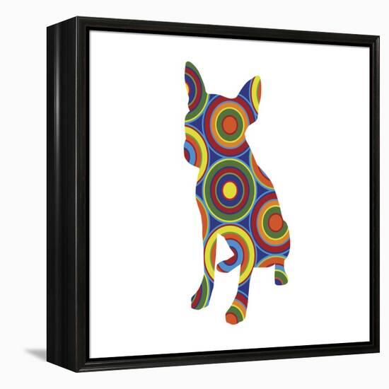 Chihuahua Abstract Circles-Ron Magnes-Framed Premier Image Canvas