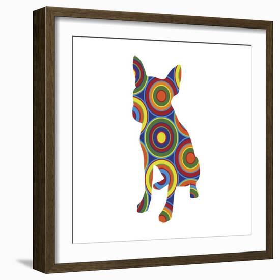 Chihuahua Abstract Circles-Ron Magnes-Framed Giclee Print