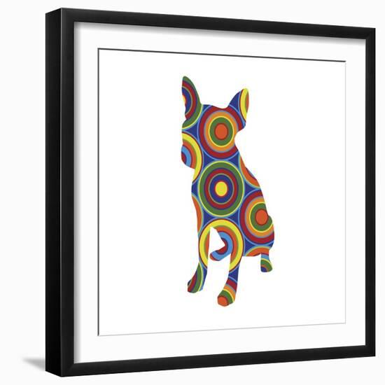 Chihuahua Abstract Circles-Ron Magnes-Framed Giclee Print