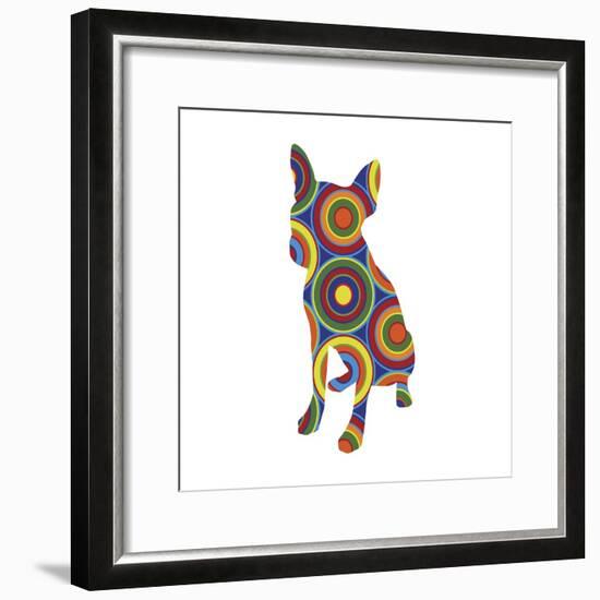 Chihuahua Abstract Circles-Ron Magnes-Framed Giclee Print