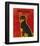 Chihuahua (black and tan)-John Golden-Framed Art Print