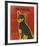 Chihuahua (black and tan)-John W^ Golden-Framed Art Print