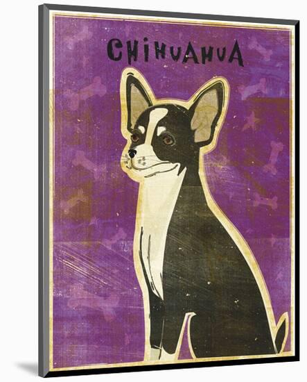 Chihuahua (black and white)-John W^ Golden-Mounted Art Print