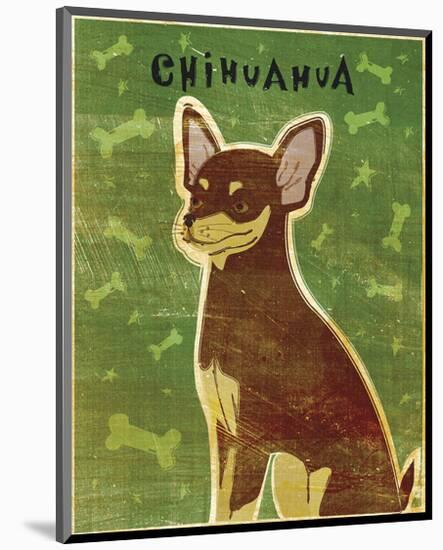Chihuahua (chocolate and tan)-John W^ Golden-Mounted Art Print