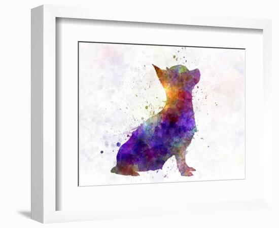 Chihuahua in Watercolor-paulrommer-Framed Art Print