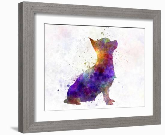Chihuahua in Watercolor-paulrommer-Framed Art Print