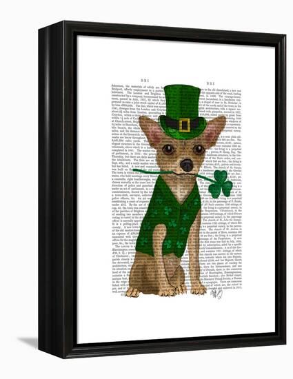 Chihuahua Leprechaun-Fab Funky-Framed Stretched Canvas