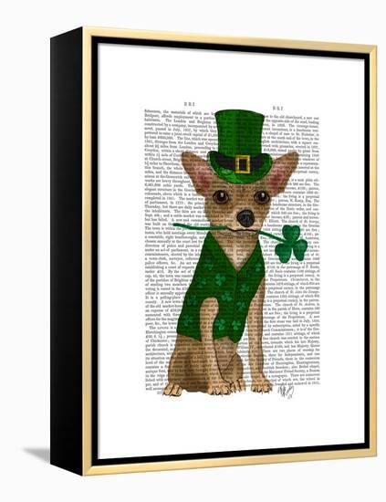 Chihuahua Leprechaun-Fab Funky-Framed Stretched Canvas