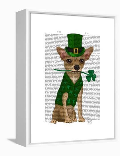 Chihuahua Leprechaun-Fab Funky-Framed Stretched Canvas