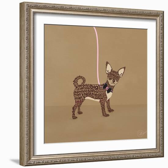 Chihuahua on Beige-Dominique Vari-Framed Premium Giclee Print