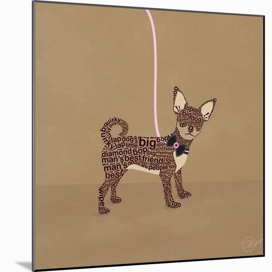 Chihuahua on Beige-Dominique Vari-Mounted Art Print