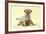 Chihuahua Puppy Standing with Duckling (6 Weeks)-null-Framed Photographic Print