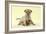 Chihuahua Puppy Standing with Duckling (6 Weeks)-null-Framed Photographic Print