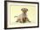 Chihuahua Puppy Standing with Duckling (6 Weeks)-null-Framed Photographic Print