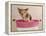 Chihuahua Puppy Taking A Bath Wearing Goggles Sitting In Pink Bathtub-vitalytitov-Framed Premier Image Canvas