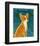 Chihuahua (red)-John Golden-Framed Art Print