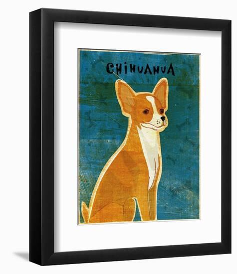 Chihuahua (red)-John Golden-Framed Art Print