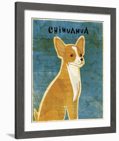 Chihuahua (red)-John W^ Golden-Framed Art Print