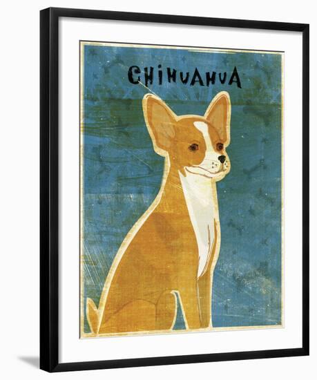 Chihuahua (red)-John W^ Golden-Framed Art Print