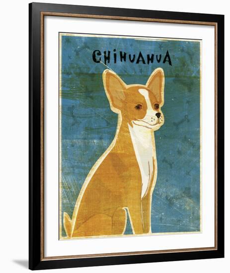 Chihuahua (red)-John W^ Golden-Framed Art Print