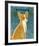 Chihuahua (red)-John W^ Golden-Framed Art Print