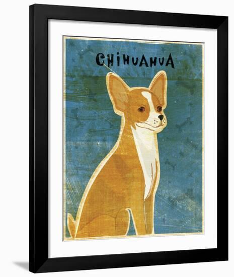 Chihuahua (red)-John W^ Golden-Framed Art Print