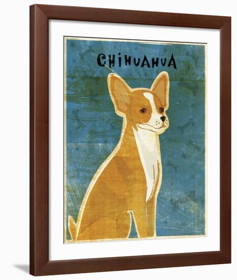 Chihuahua (red)-John W^ Golden-Framed Art Print