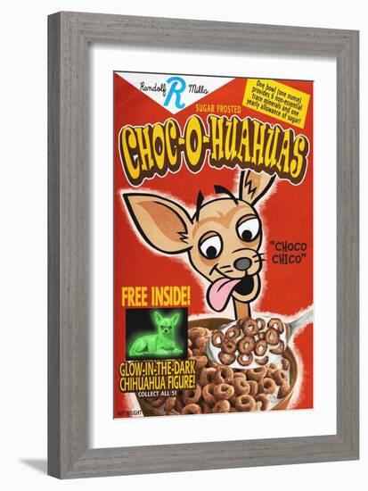 Chihuahua - Retro Cereal Ad-Lantern Press-Framed Art Print