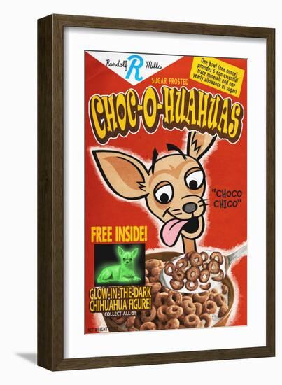 Chihuahua - Retro Cereal Ad-Lantern Press-Framed Art Print