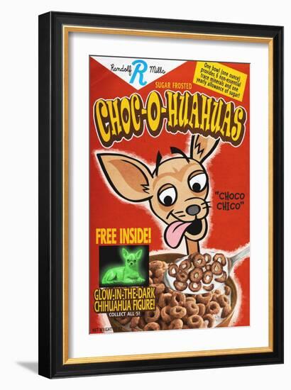 Chihuahua - Retro Cereal Ad-Lantern Press-Framed Art Print