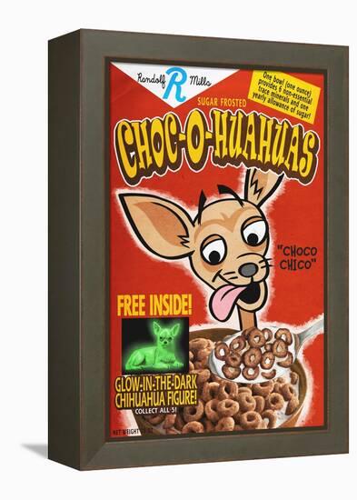 Chihuahua - Retro Cereal Ad-Lantern Press-Framed Stretched Canvas