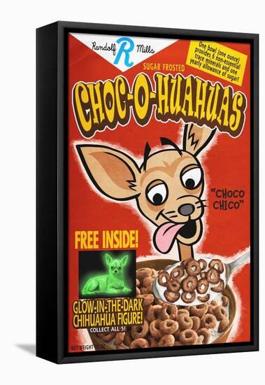 Chihuahua - Retro Cereal Ad-Lantern Press-Framed Stretched Canvas