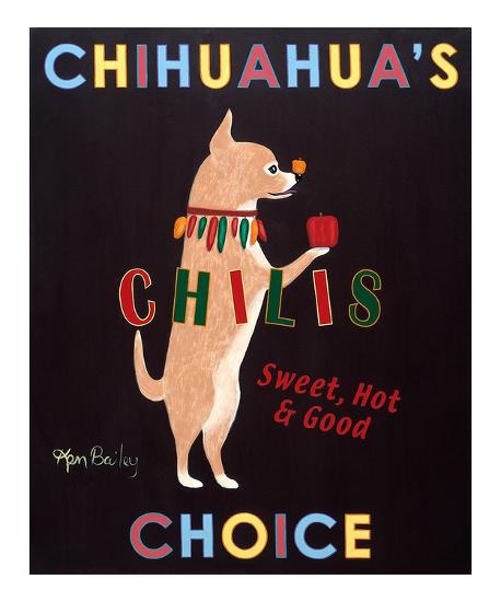 Chihuahua's Choice Chilis-Ken Bailey-Framed Art Print